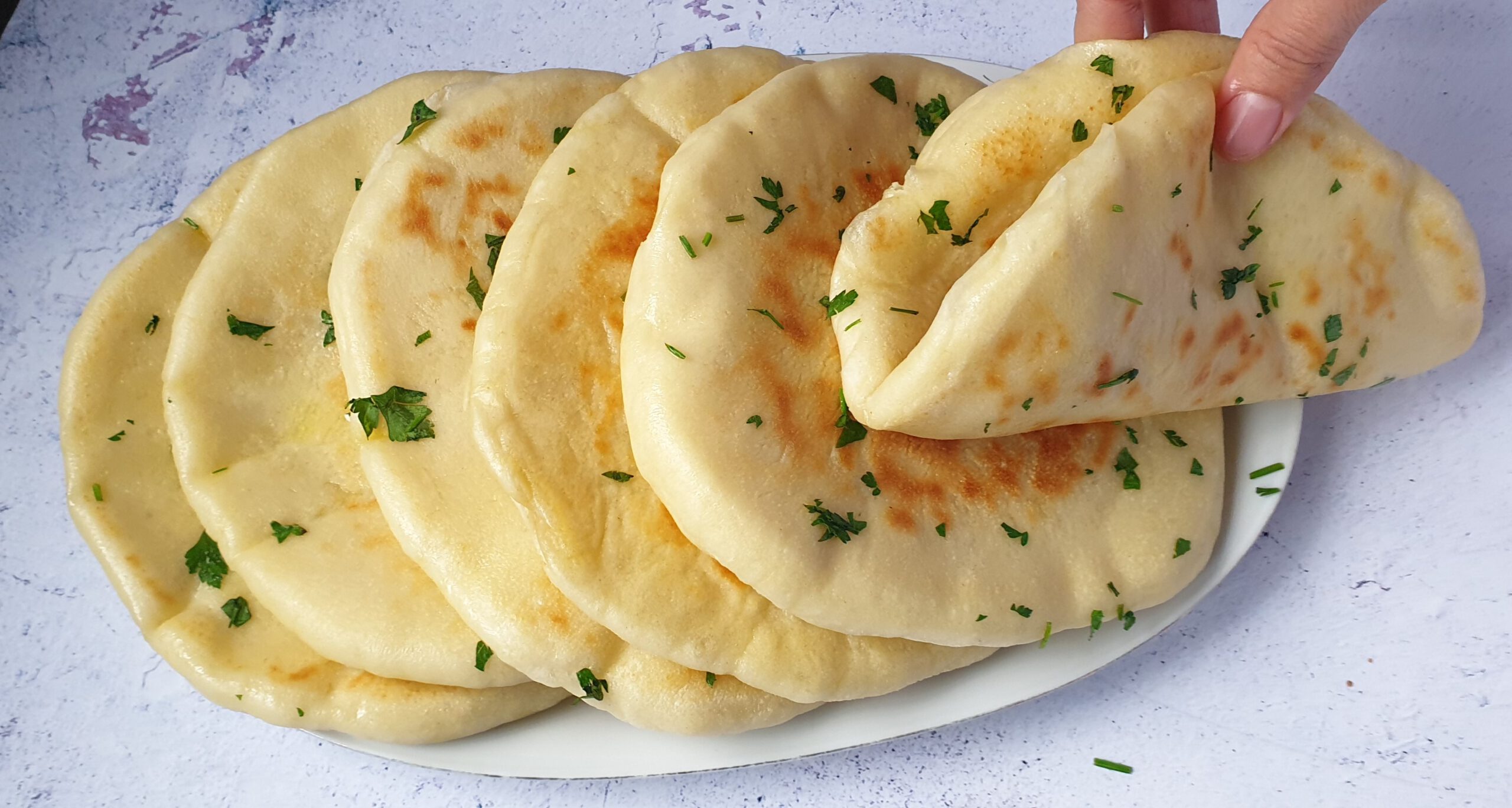 Pan turco en estufa – Receta de Bazlama – pan sin horno – Por amor al horno